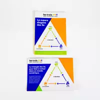 Deux versions du flyer de la méthode 3e