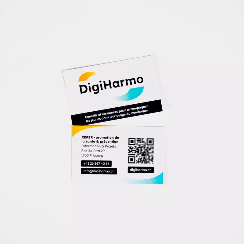 Cartes de visite de la plateforme DigiHarmo