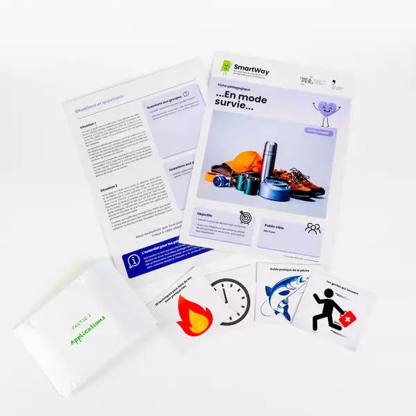 Illustration kit activité smartway "...En mode survie..."